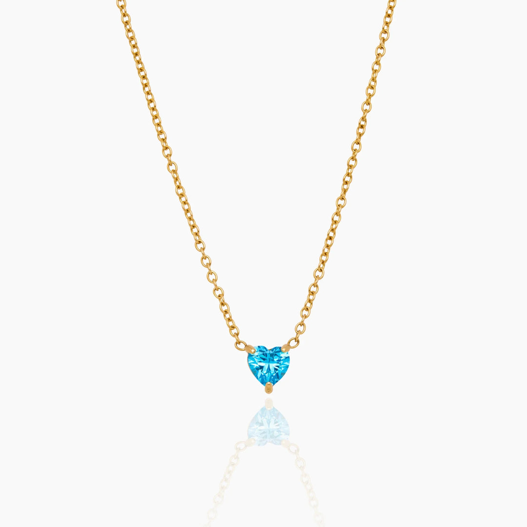 Matilda Heart Birthstone Necklace