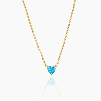 Matilda Heart Birthstone Necklace