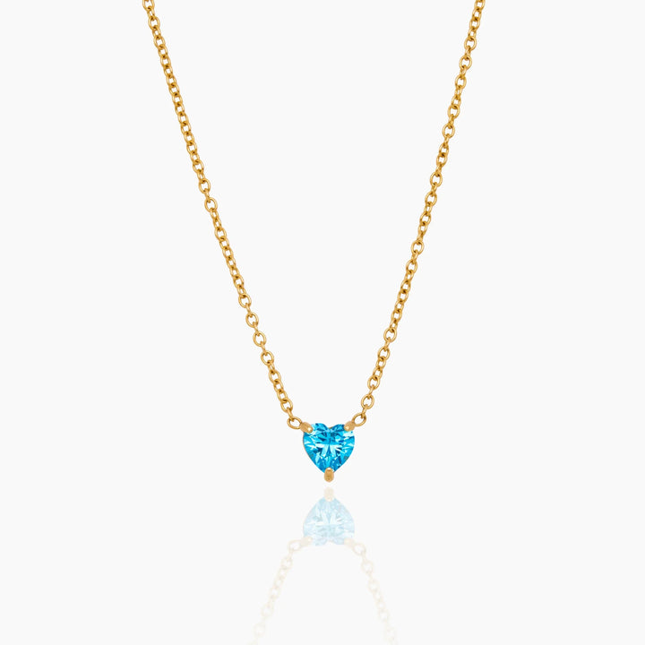 Matilda Heart Birthstone Necklace