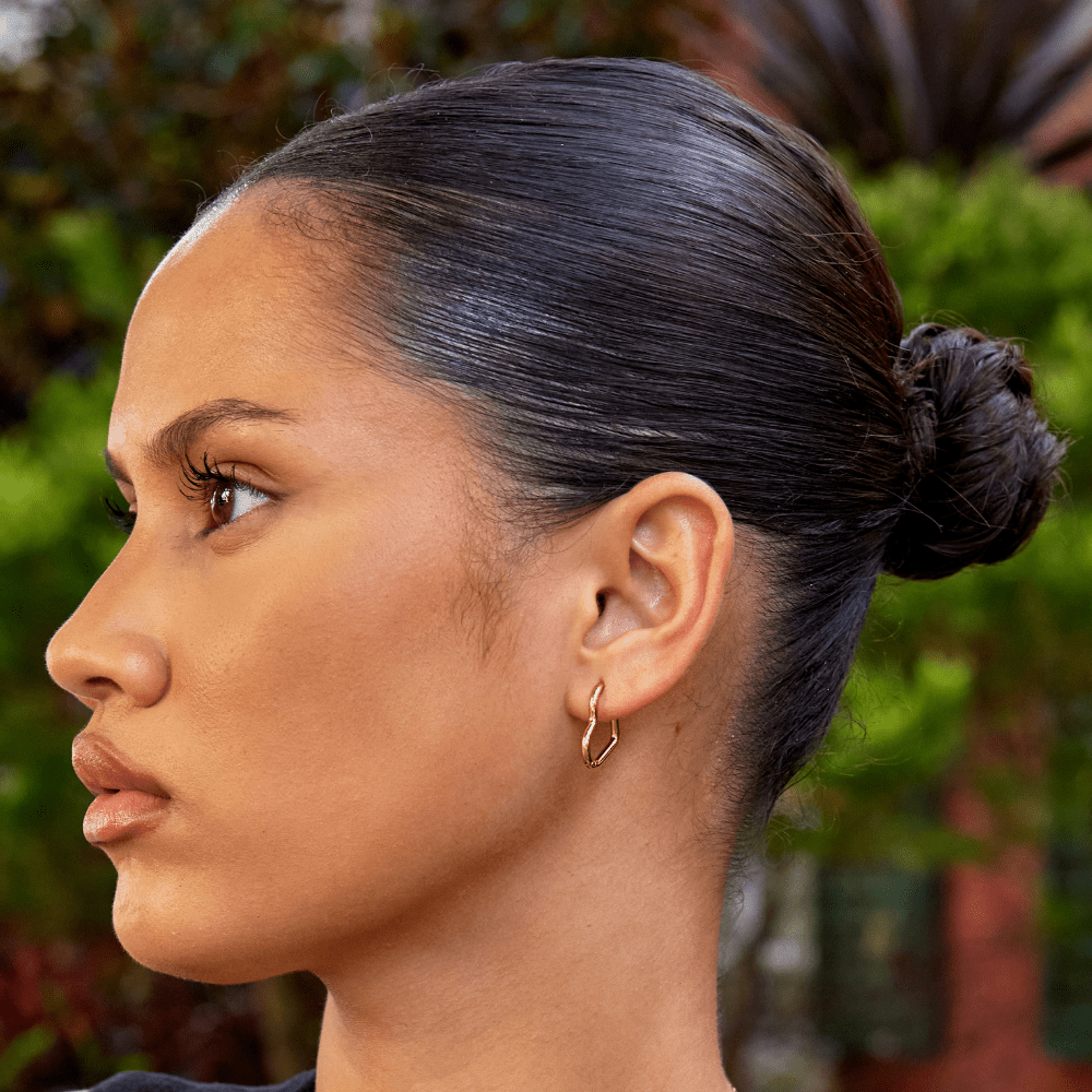 Amoré Heart Hoop Earrings