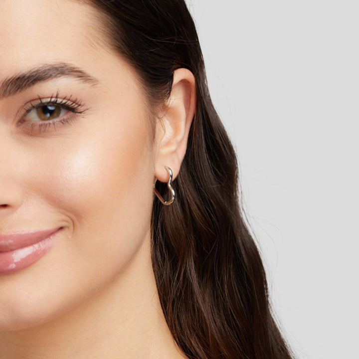 Celorie Heart Hoop Earrings