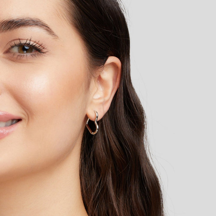 Celorie Heart Hoop Earrings