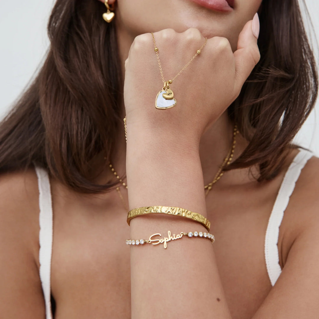 Harriet Initial Heart Necklace