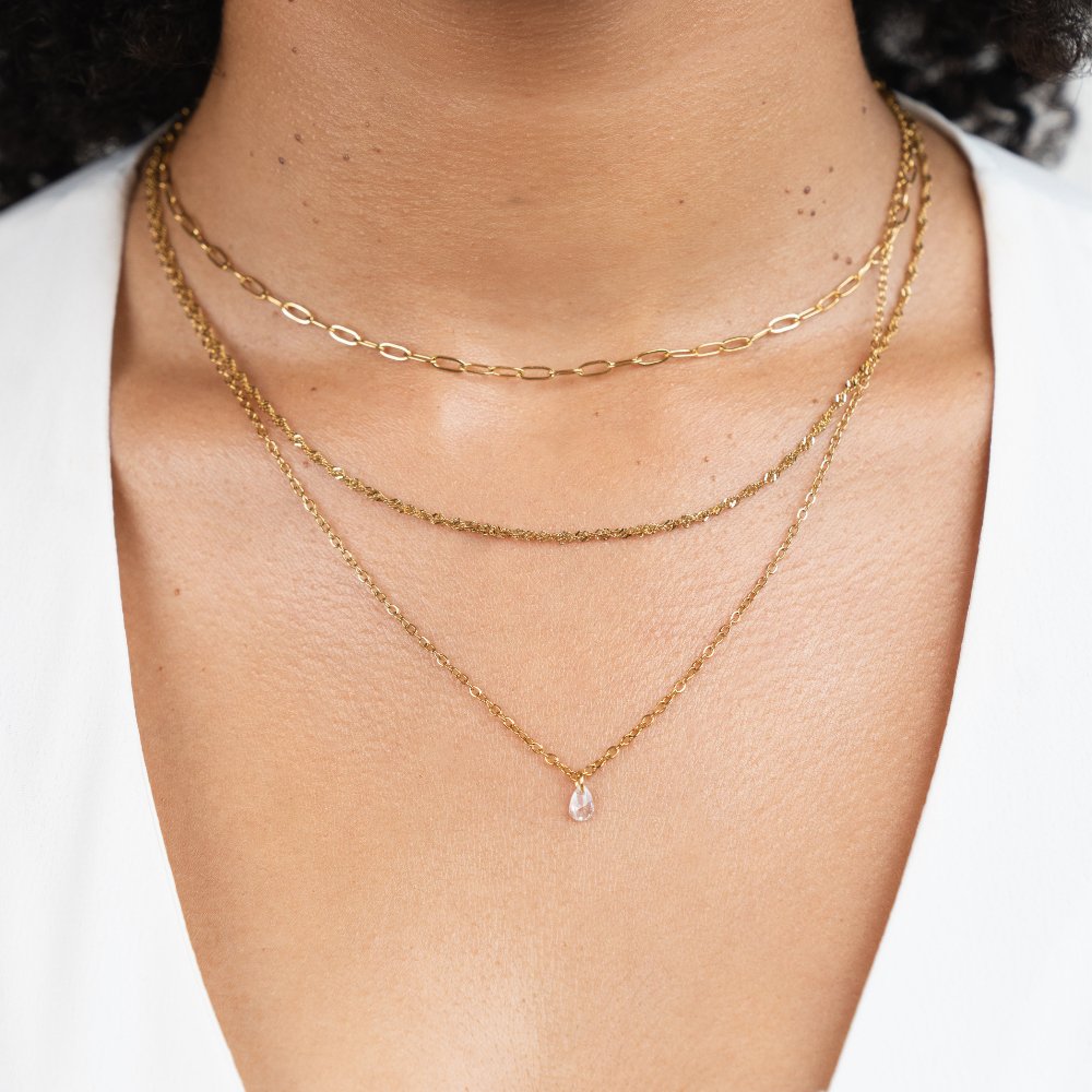 Elowen Layered Crystal Necklace