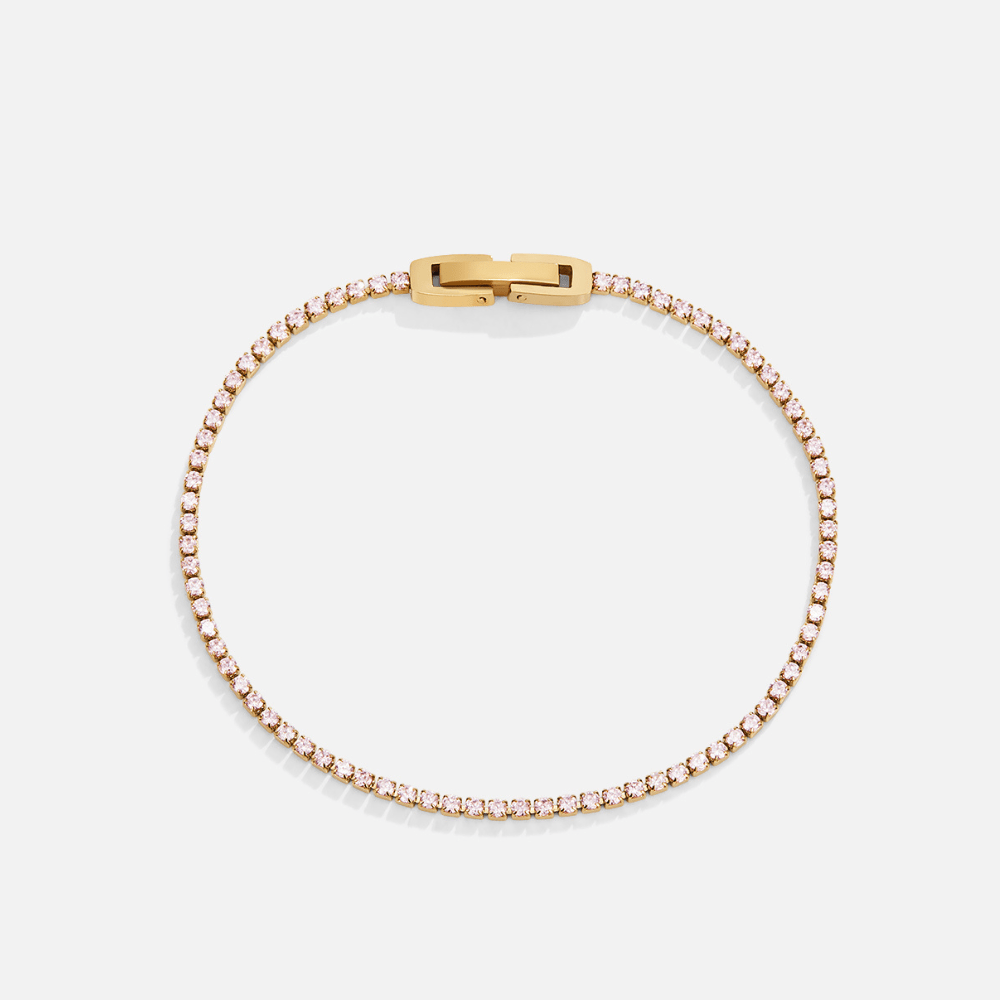 Kiera Pink Tennis Bracelet