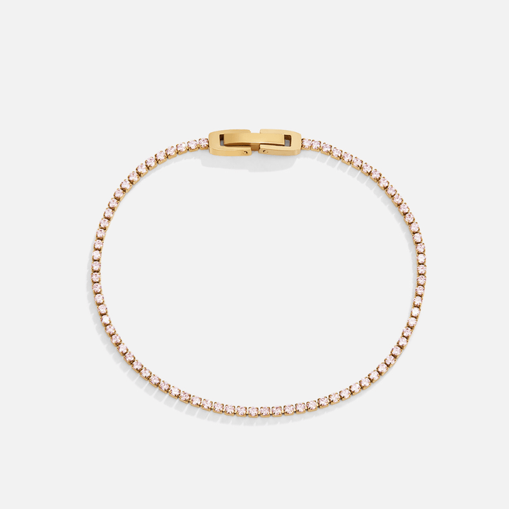 Kiera Pink Tennis Bracelet