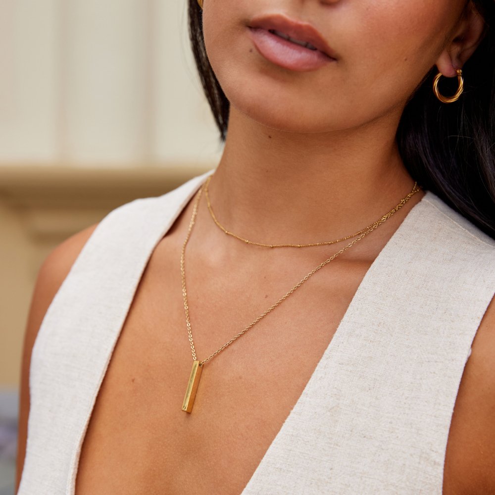 Lala Vertical Bar Necklace