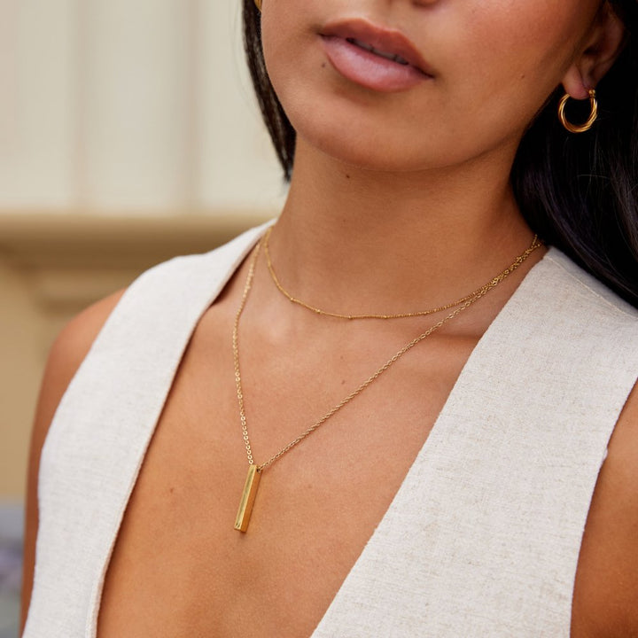 Lala Vertical Bar Necklace