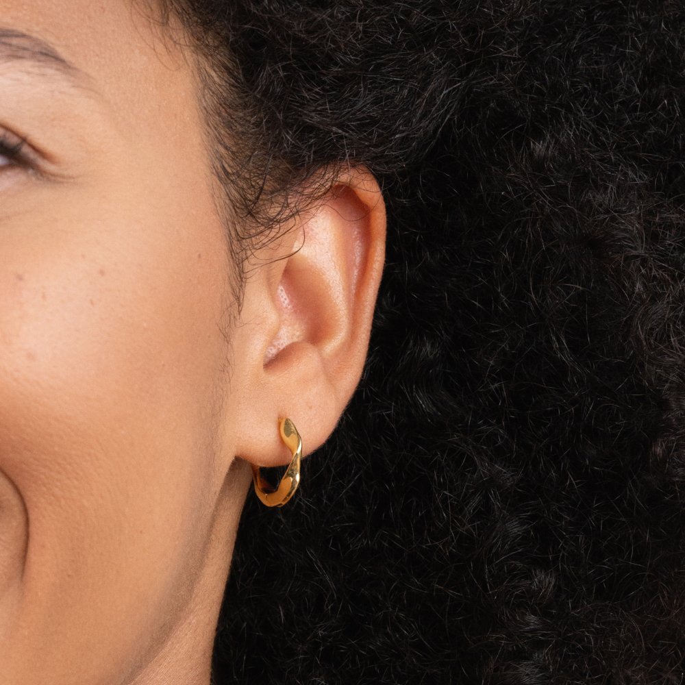 Mira Melted Hoop Earrings