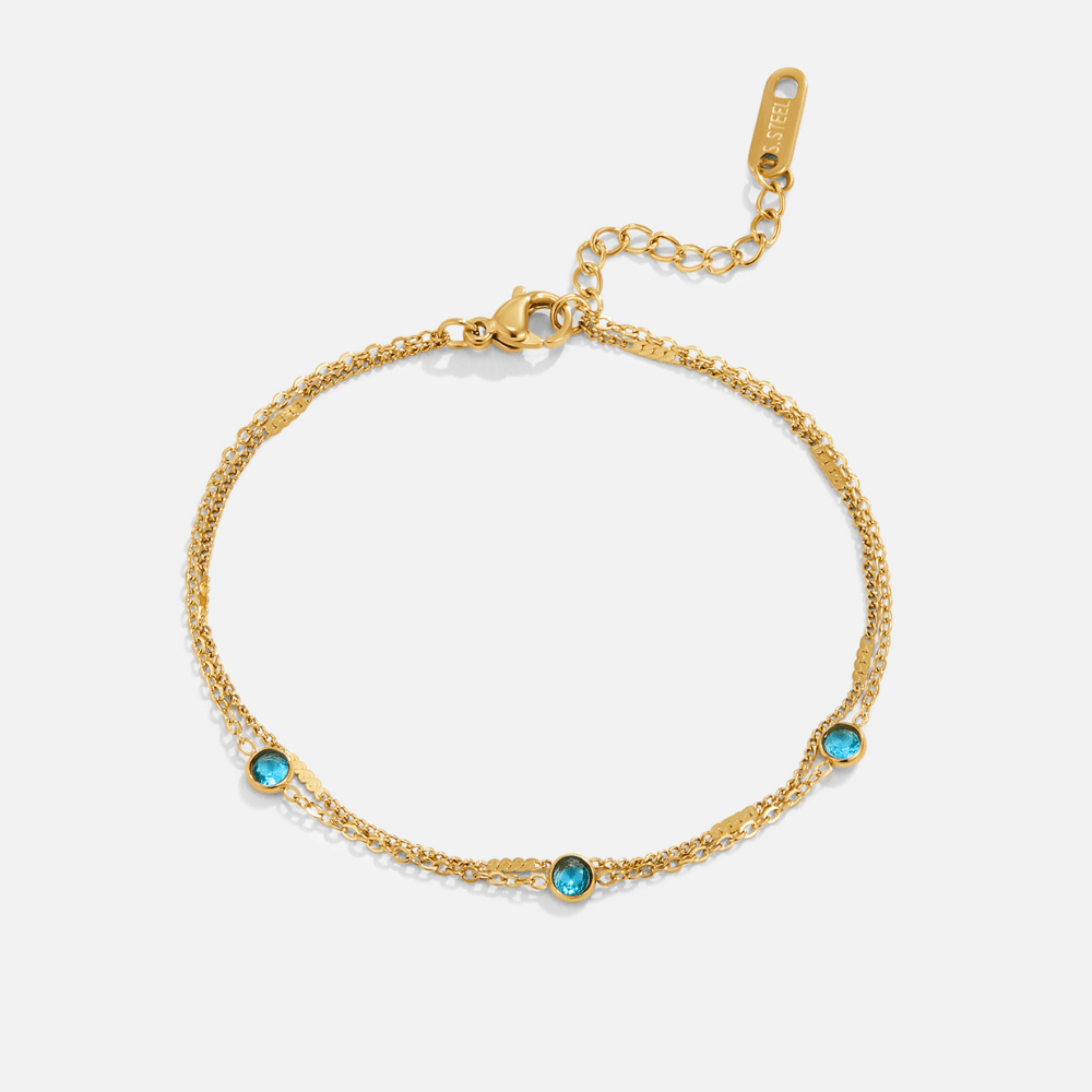 Athena Layered Crystal Bracelet