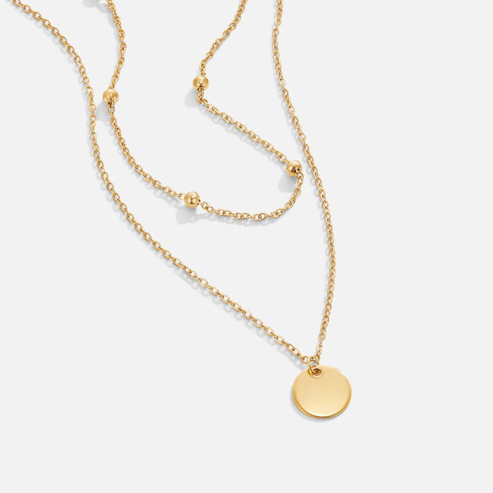 Marvella Layered Disc Necklace