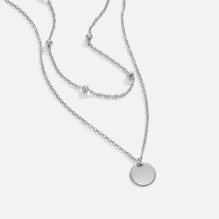 Delia Layered Disc Necklace