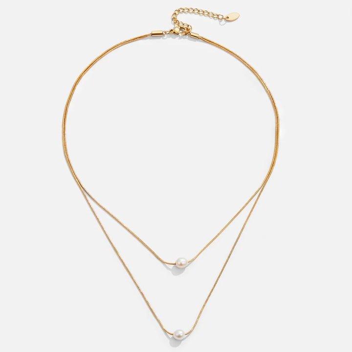 Aurora Layered Pearl Necklace