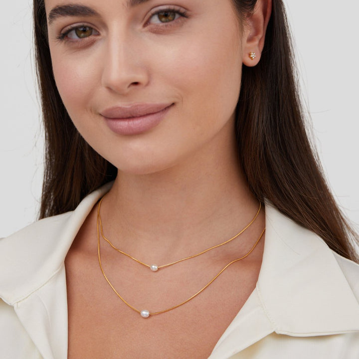 Aurora Layered Pearl Necklace