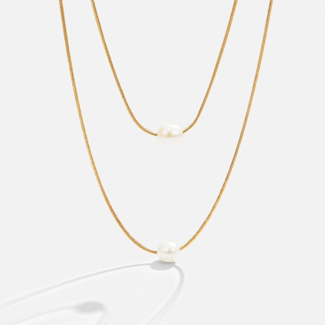 Aurora Layered Pearl Necklace