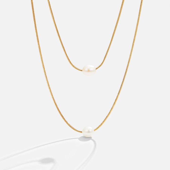 Aurora Layered Pearl Necklace