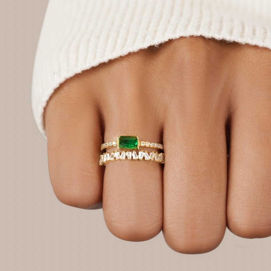 Marvella Emerald Statement Ring