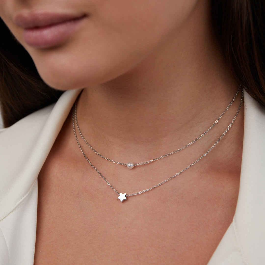 Stella Layered Pearl Necklace