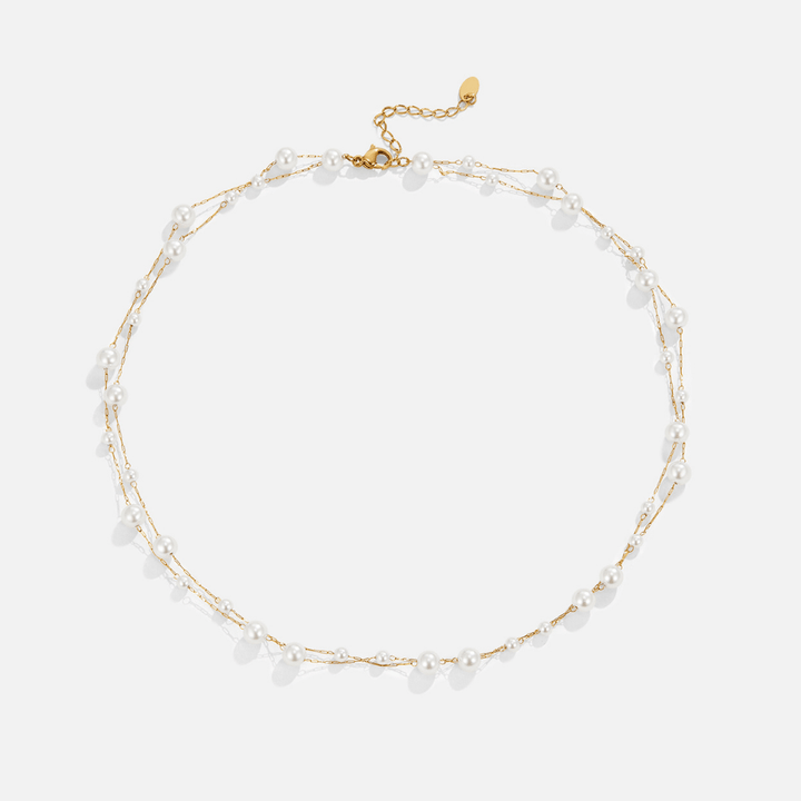 Arlena Floating Pearl Necklace