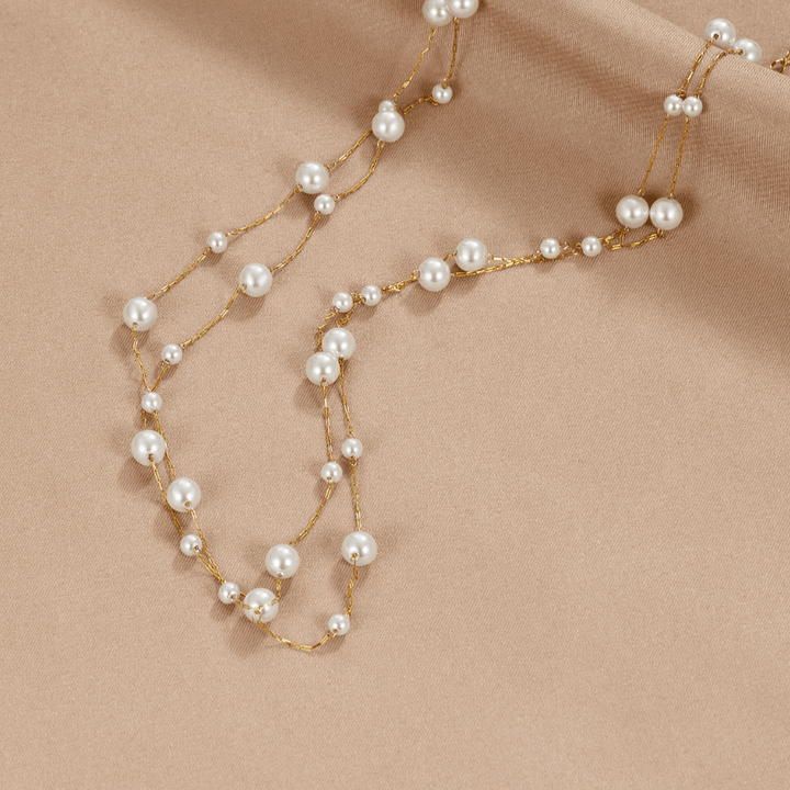 Arlena Floating Pearl Necklace