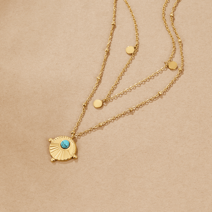 Mira Turquoise Layered Necklace