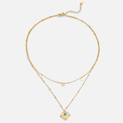 Mira Turquoise Layered Necklace