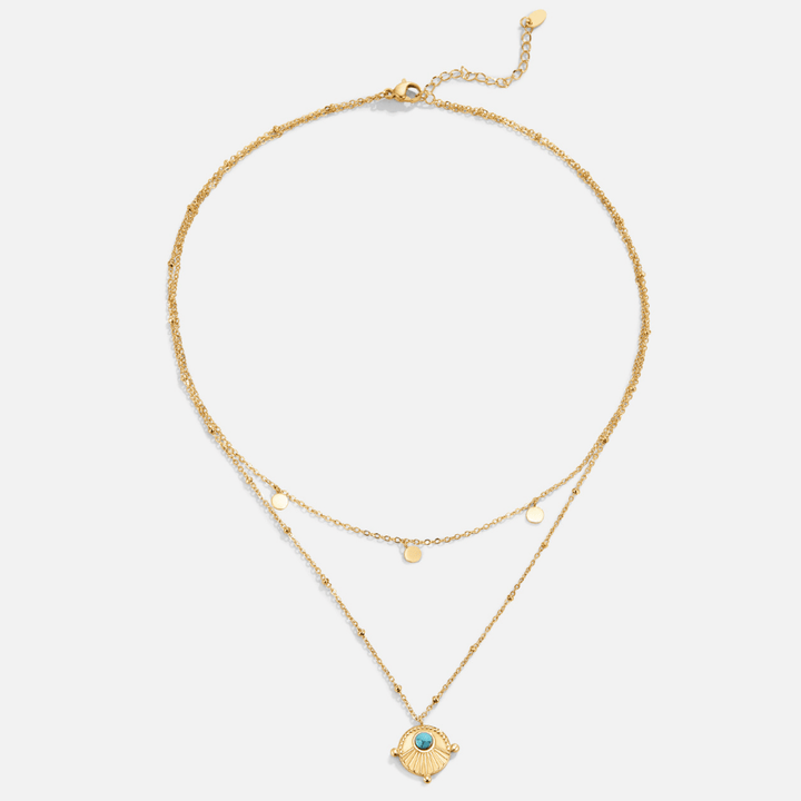 Mira Turquoise Layered Necklace