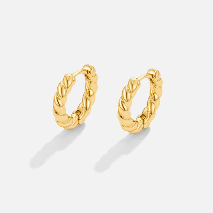 Lena Twist Hoop Earrings