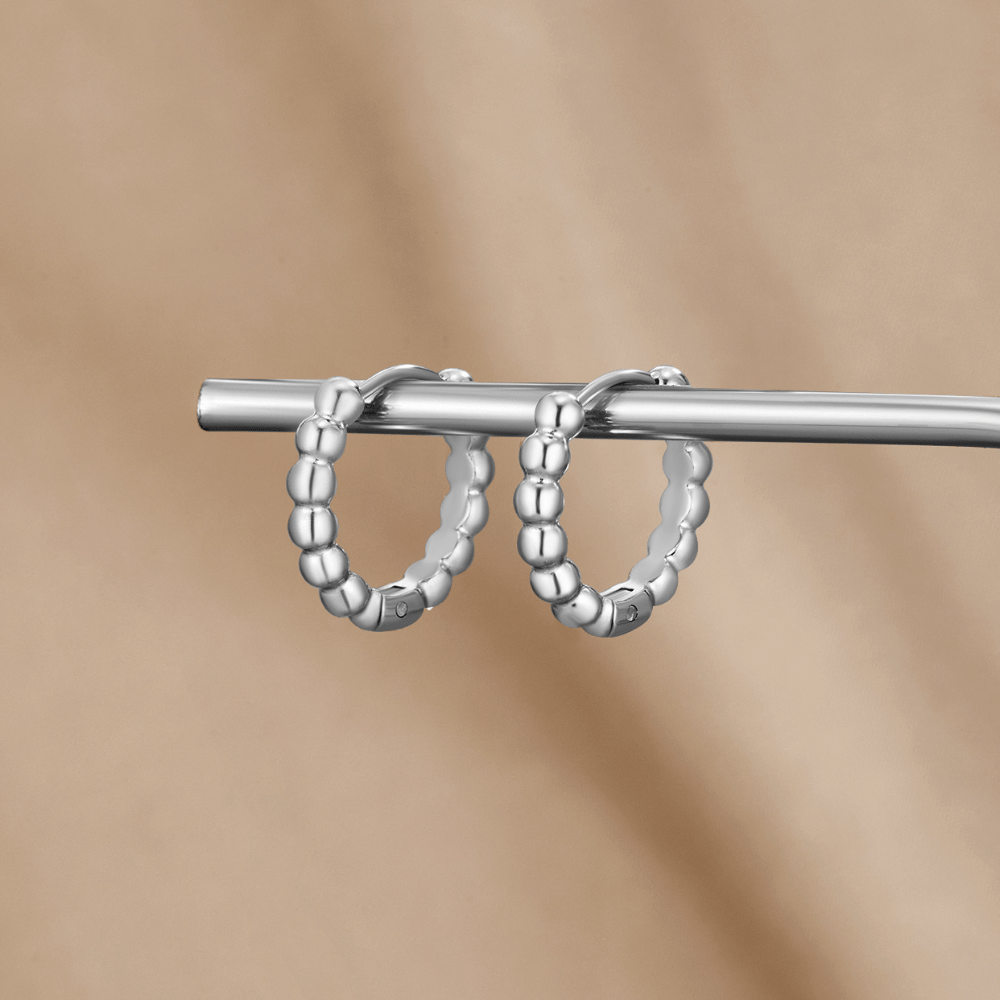 Leona Beaded Hoop Earrings