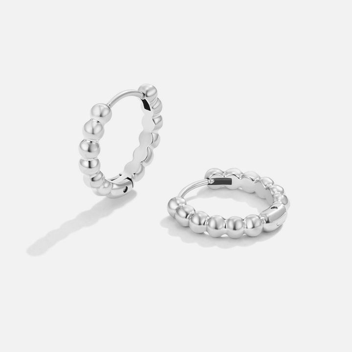 Leona Beaded Hoop Earrings