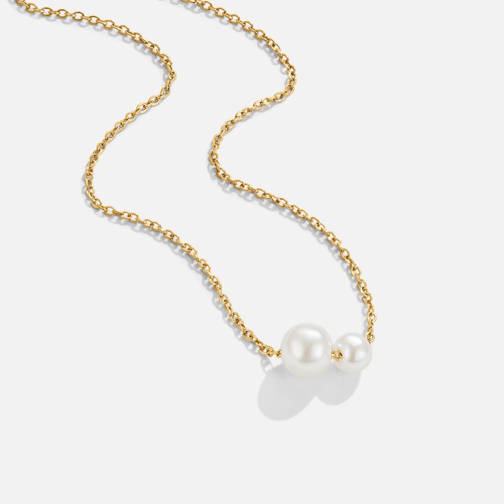 Celine Double Pearl Necklace
