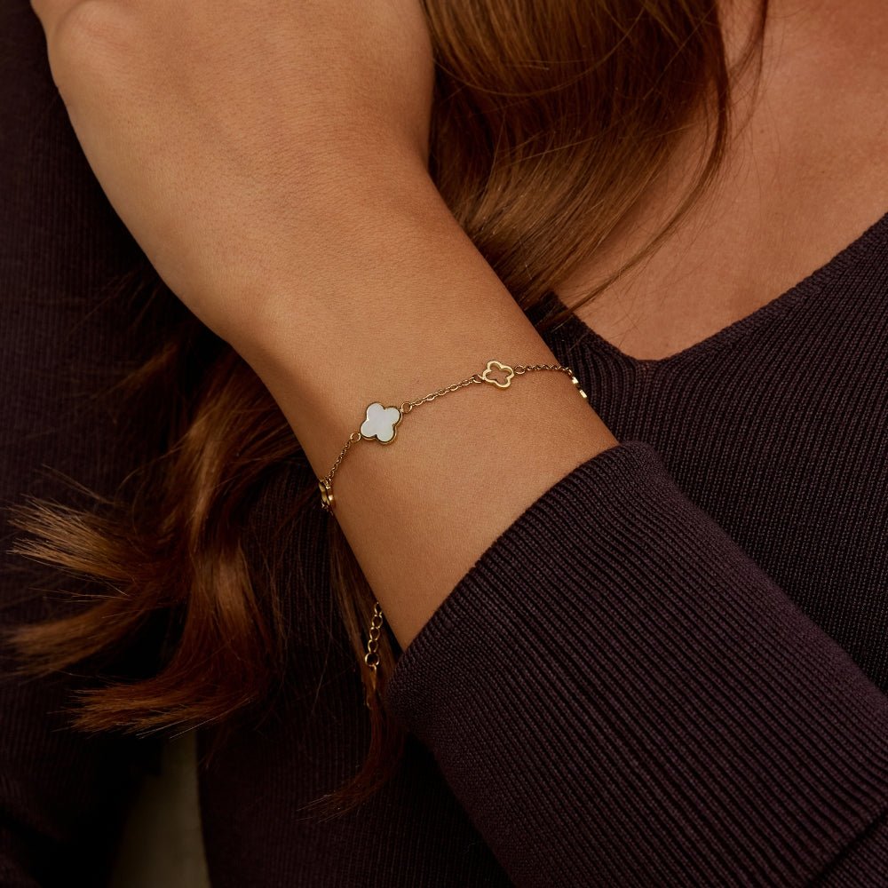 Ivory Bloom Charm Bracelet