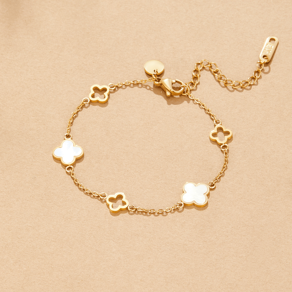 Ivory Bloom Charm Bracelet