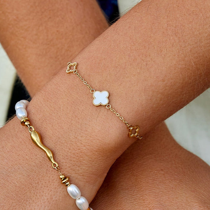 Ivory Bloom Charm Bracelet