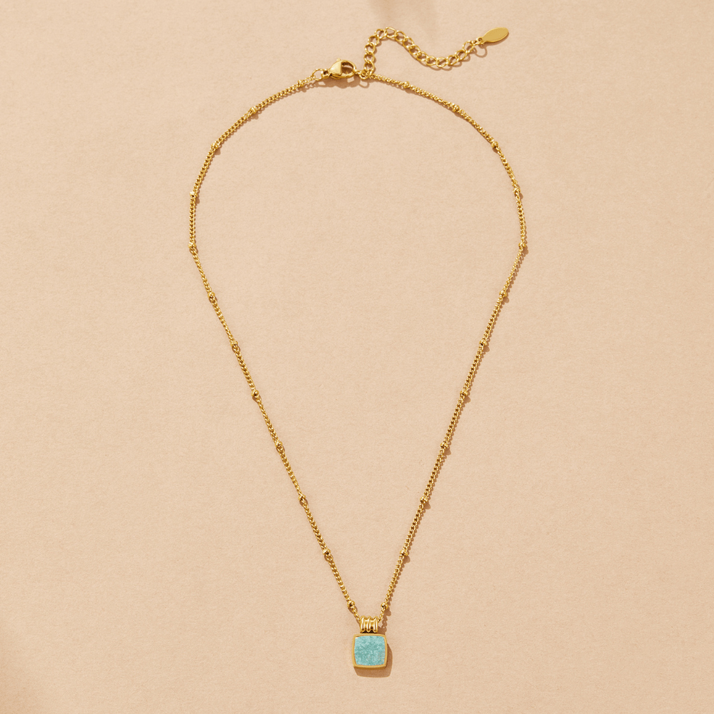 Lucia Amazonite Stone Necklace