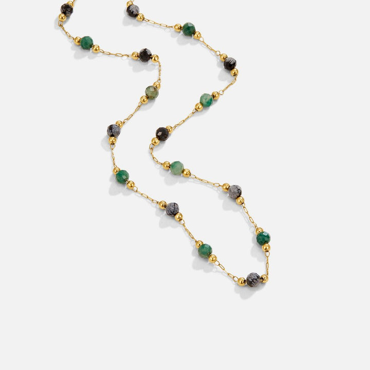 Lina Forest Stone Necklace
