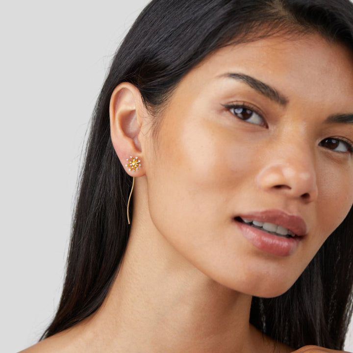 Aveline Dandelion Drop Earrings