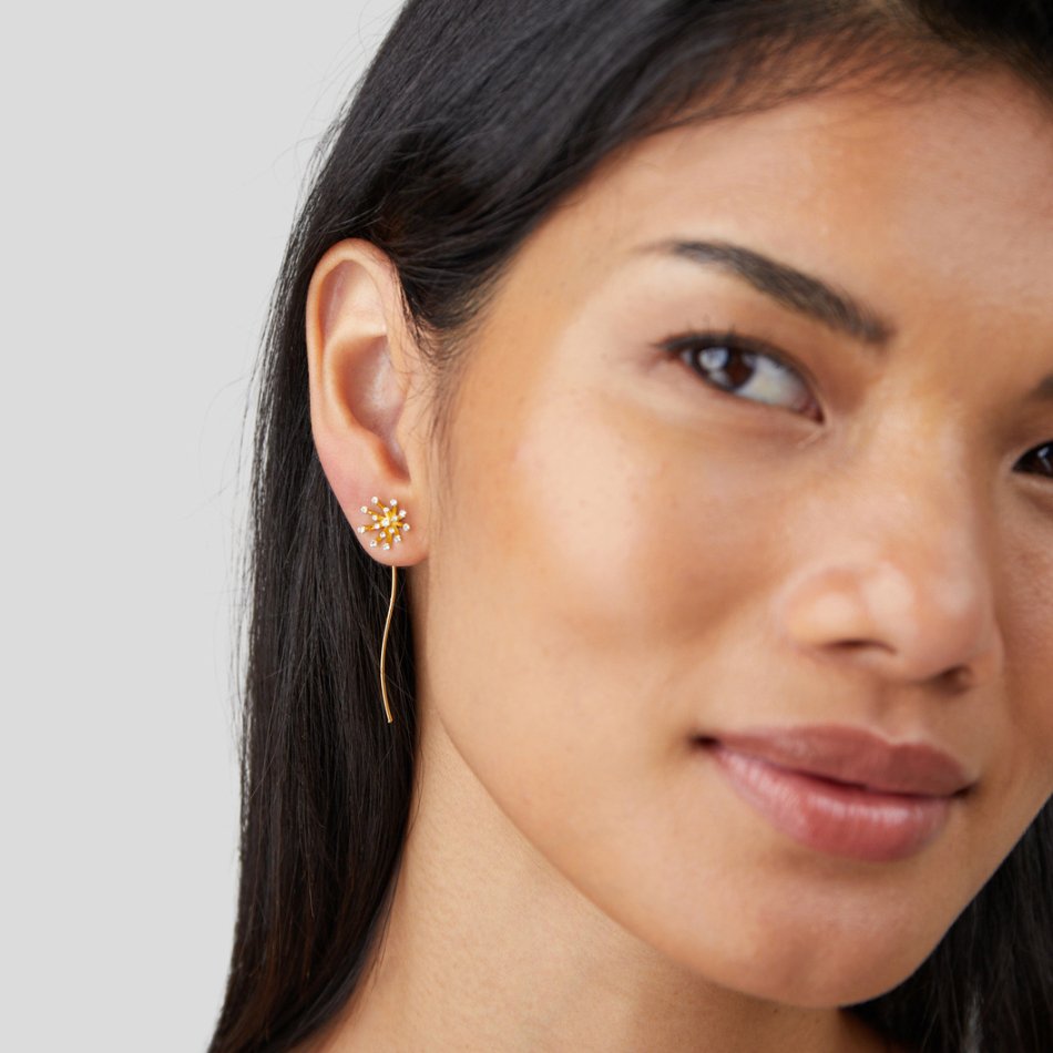 Aveline Dandelion Drop Earrings