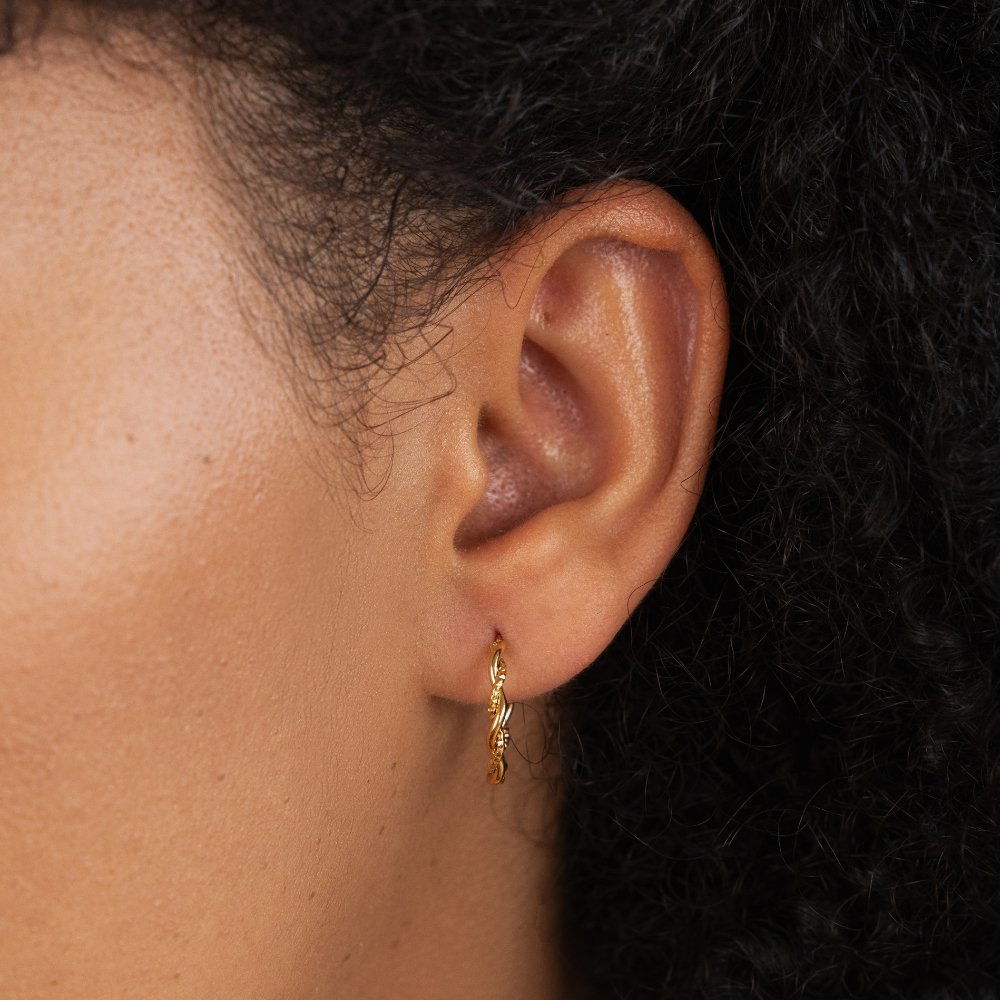 Solvia Twisted Hoop Earrings
