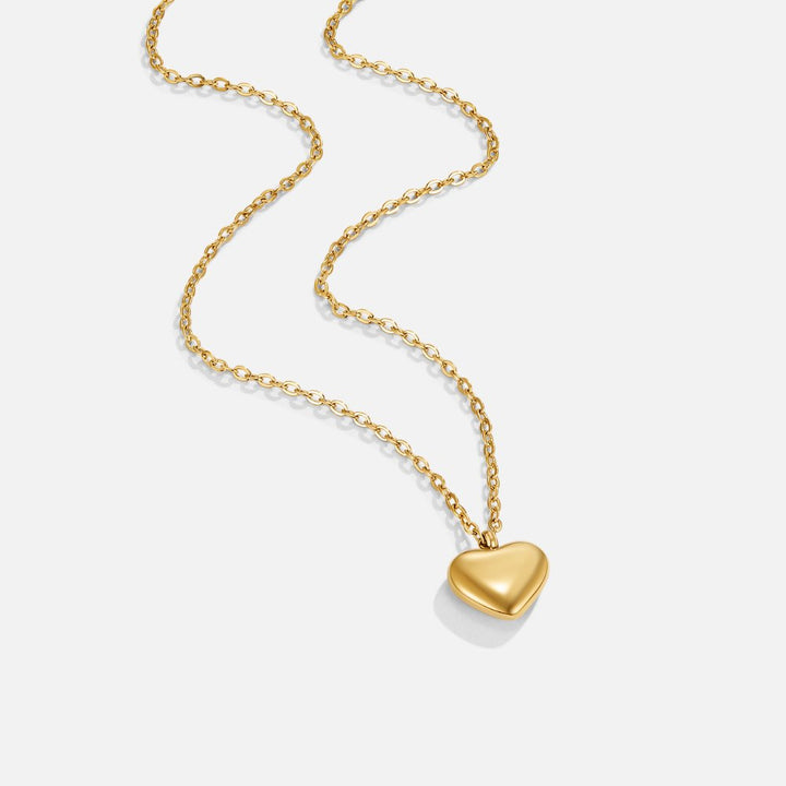 Marina Puffed Heart Necklace
