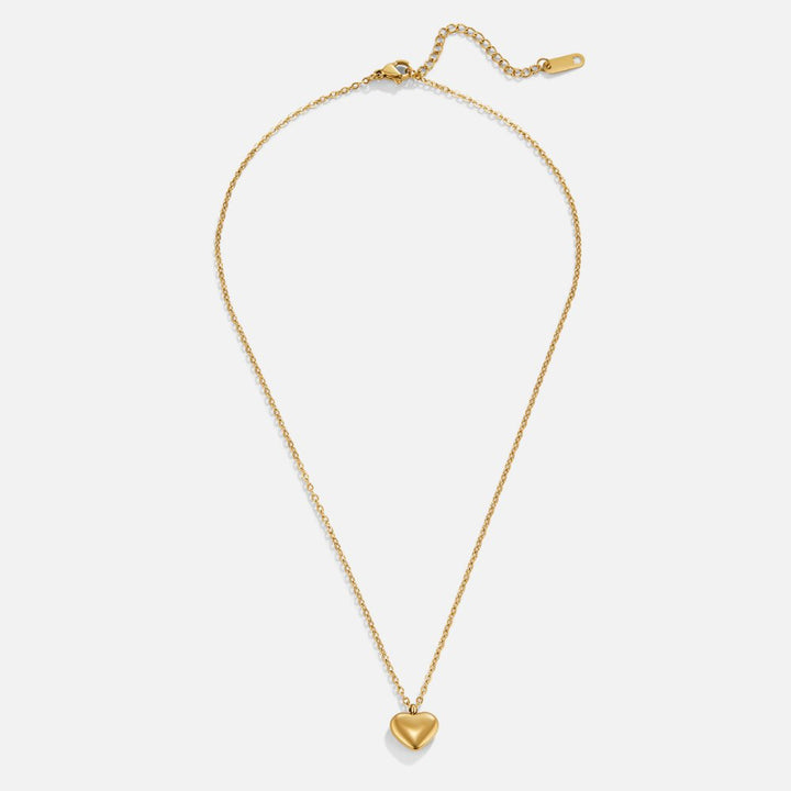 Marina Puffed Heart Necklace