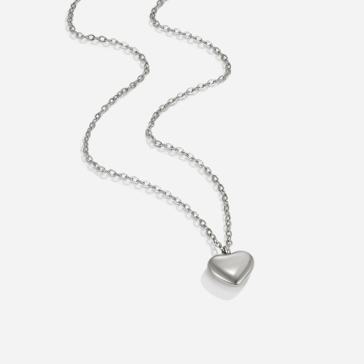 Marina Puffed Heart Necklace
