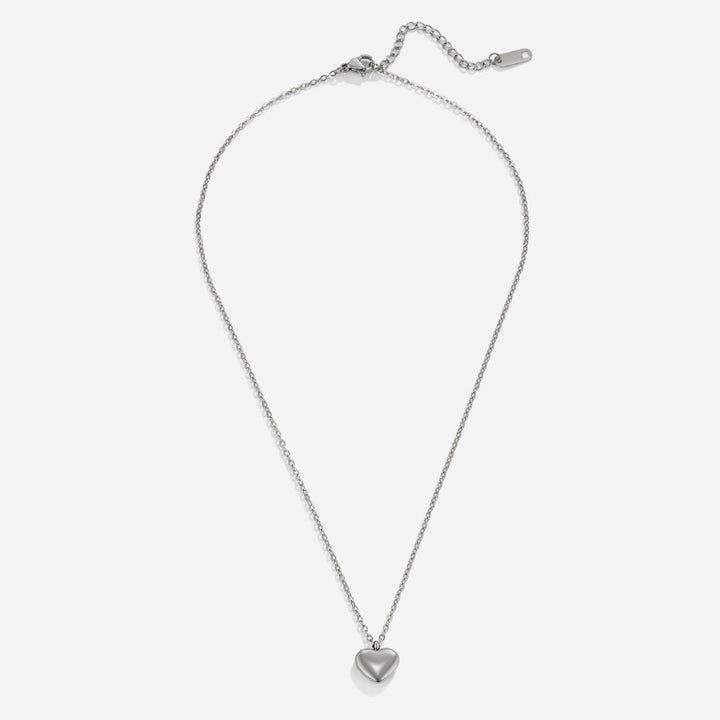 Marina Puffed Heart Necklace