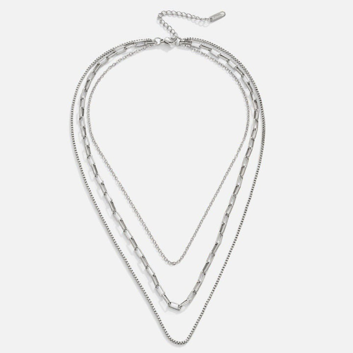 Miela Triple Chain Necklace
