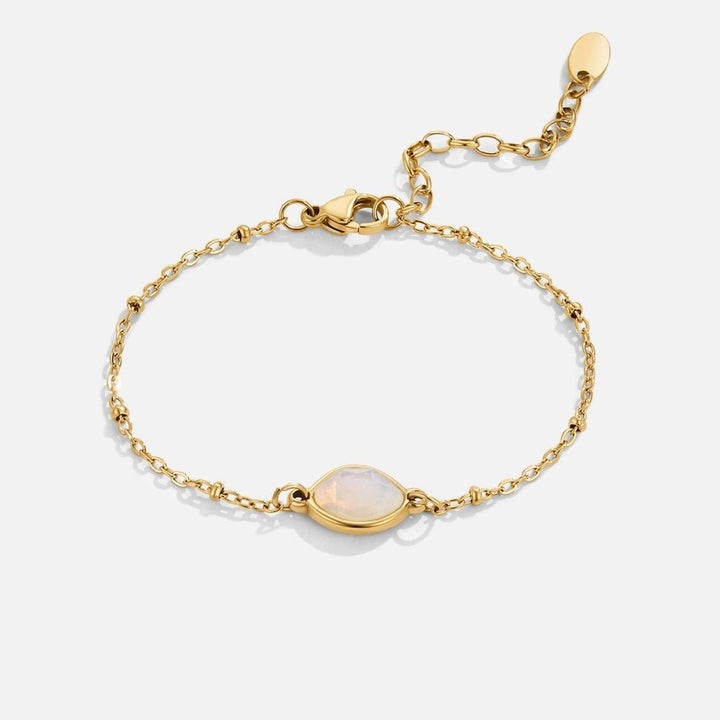 Luna Moonstone Charm Bracelet