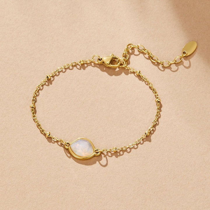 Luna Moonstone Charm Bracelet