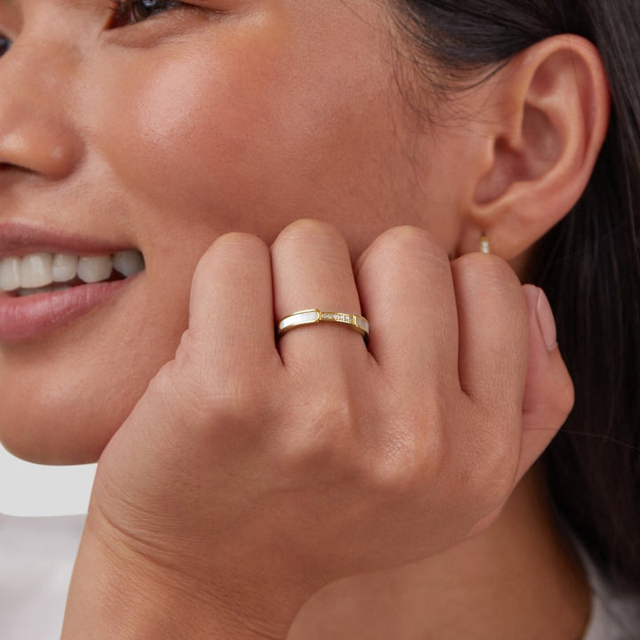 Elorien Pearl Accent Ring