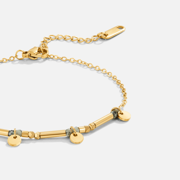 Zaria Stone Disc Bracelet