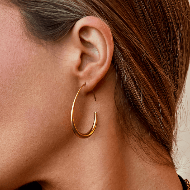 Liora Teardrop Hoop Earrings