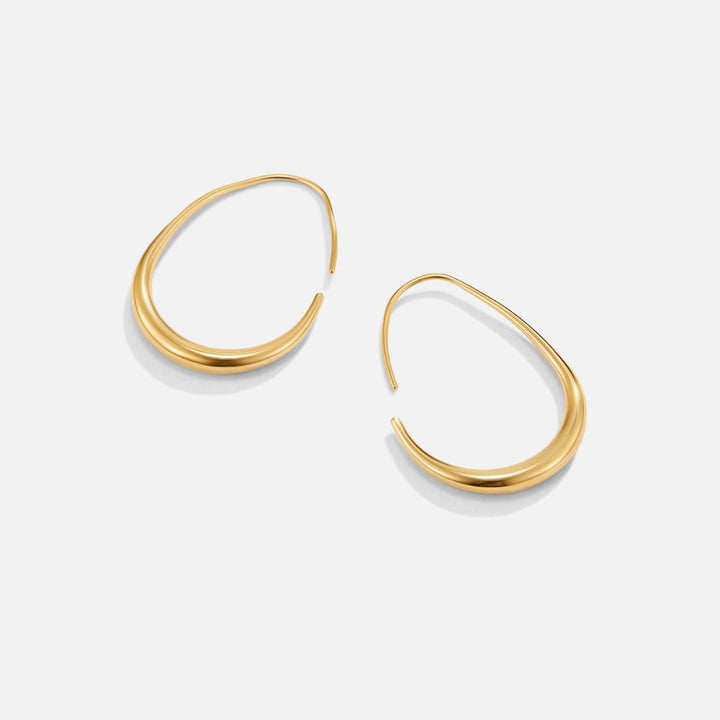 Liora Teardrop Hoop Earrings
